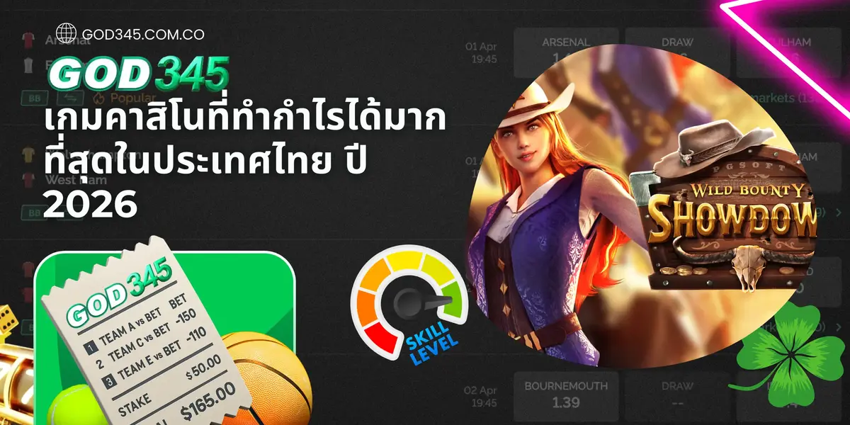 เกมคาสิโนที่ทำกำไรได้มากที่สุดในประเทศไทย ปี 2026