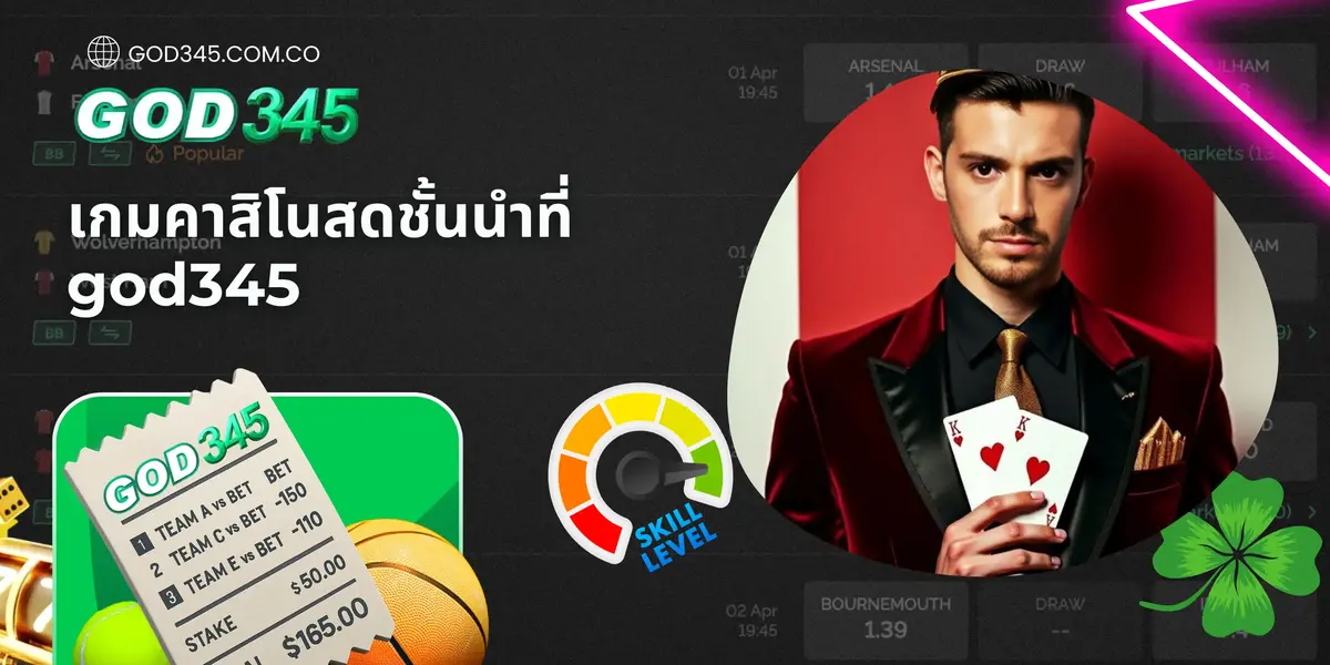 เกมคาสิโนสดชั้นนำที่ god345